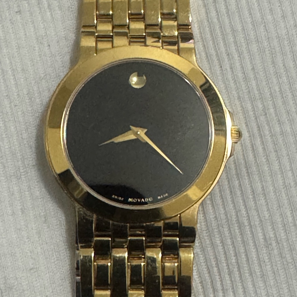 Movado Esperanza 88 G2 1898  Men's Watch - Gold/Black